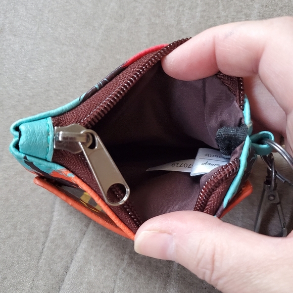 Rare NWOT Loungefly Disney Lilo & Stitch Tropical Key Ring ID Wallet - Picture 3 of 6